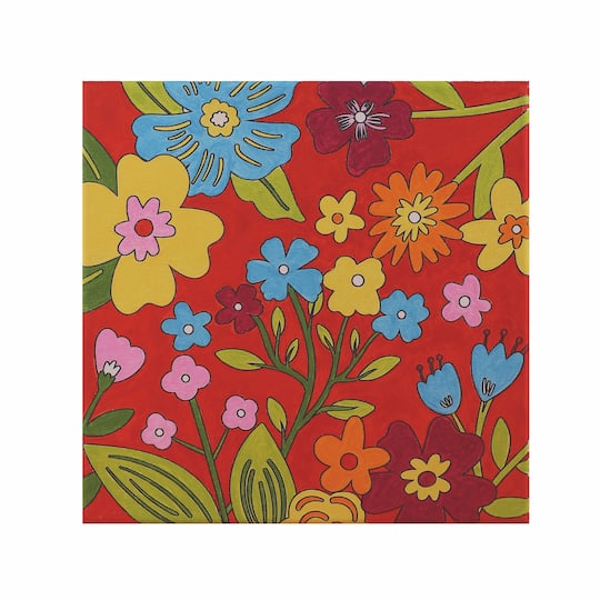 Flowers Canvas Painting Kit by Creatology™
